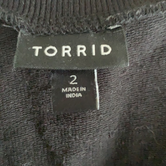 Torrid Black Embroidered Pullover - Picture 8 of 10